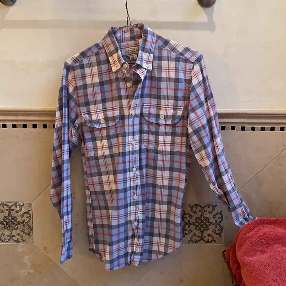 J.Crew lightweight plaid work shirt